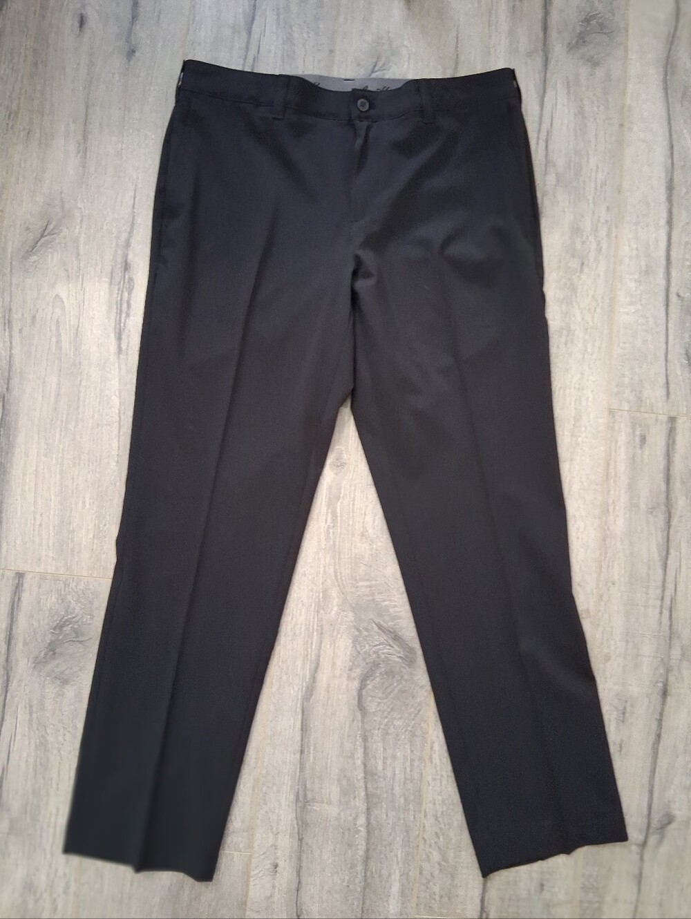 Men's Black Dress Pants - Classic Straight Fit